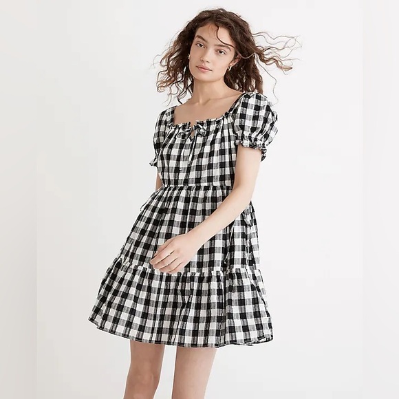 Madewell Tiered Mini Dress XL - Picture 2 of 9